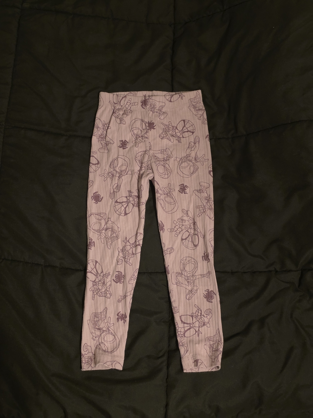 Girls Marvel Spidey And Friends Pink and Purple Leggings